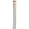 Post Guard Post Guard¬Æ Bollard Cover, 4-1/2"Dia. X 52"H, Grey W/Red Tape CL1385C